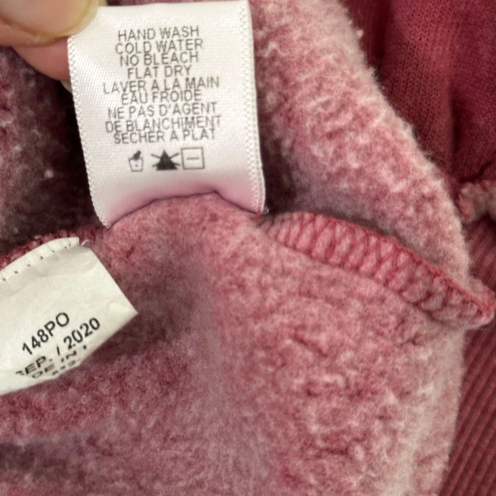 Wildfox Pink White & Maroon Dip Tie Dye Sweatshirt Women Medium - Picture 5 of 8